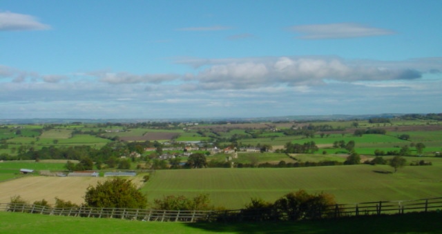 View from Kirby Hill towards Ravensworth Castle